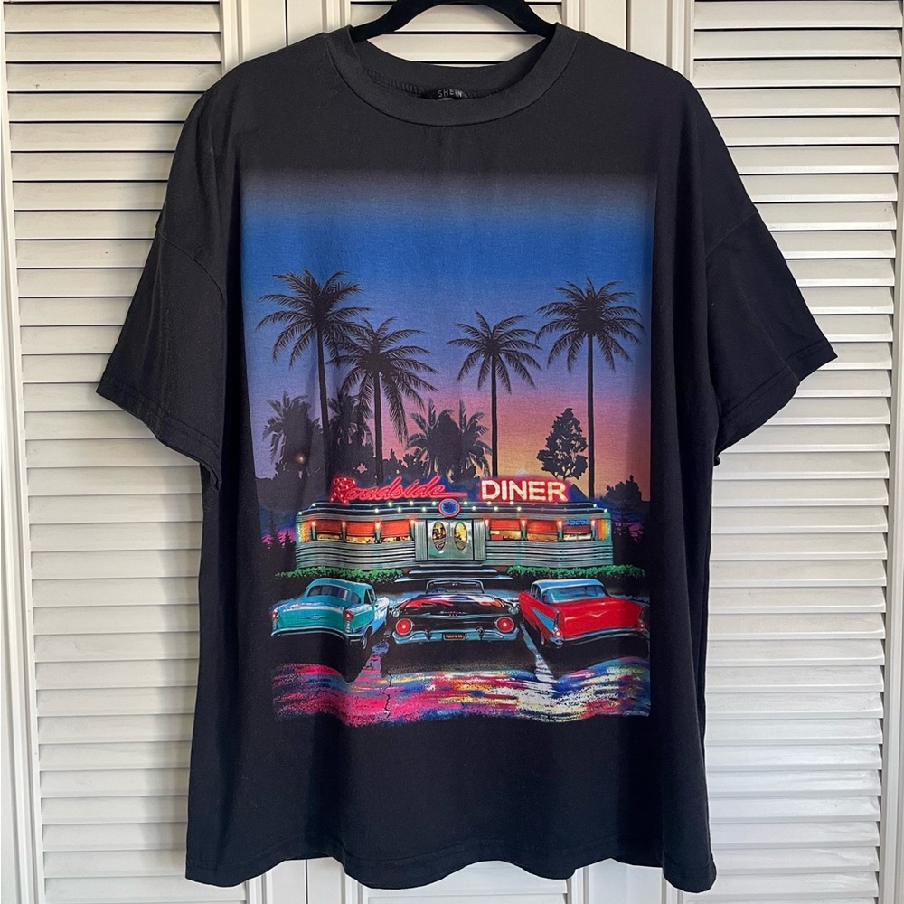 Shein Oversized Graphic Top